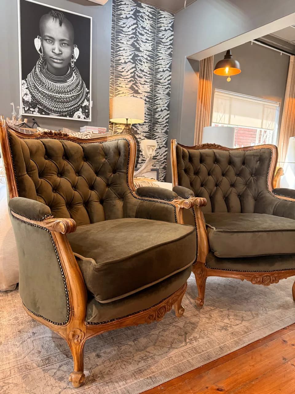 Upholstery & soft furnishings: Reupholstery, furniture revamps, leather products, scatter cushions, headboards, ottomans, trimmings and soft details that help the room feel layered and complete.